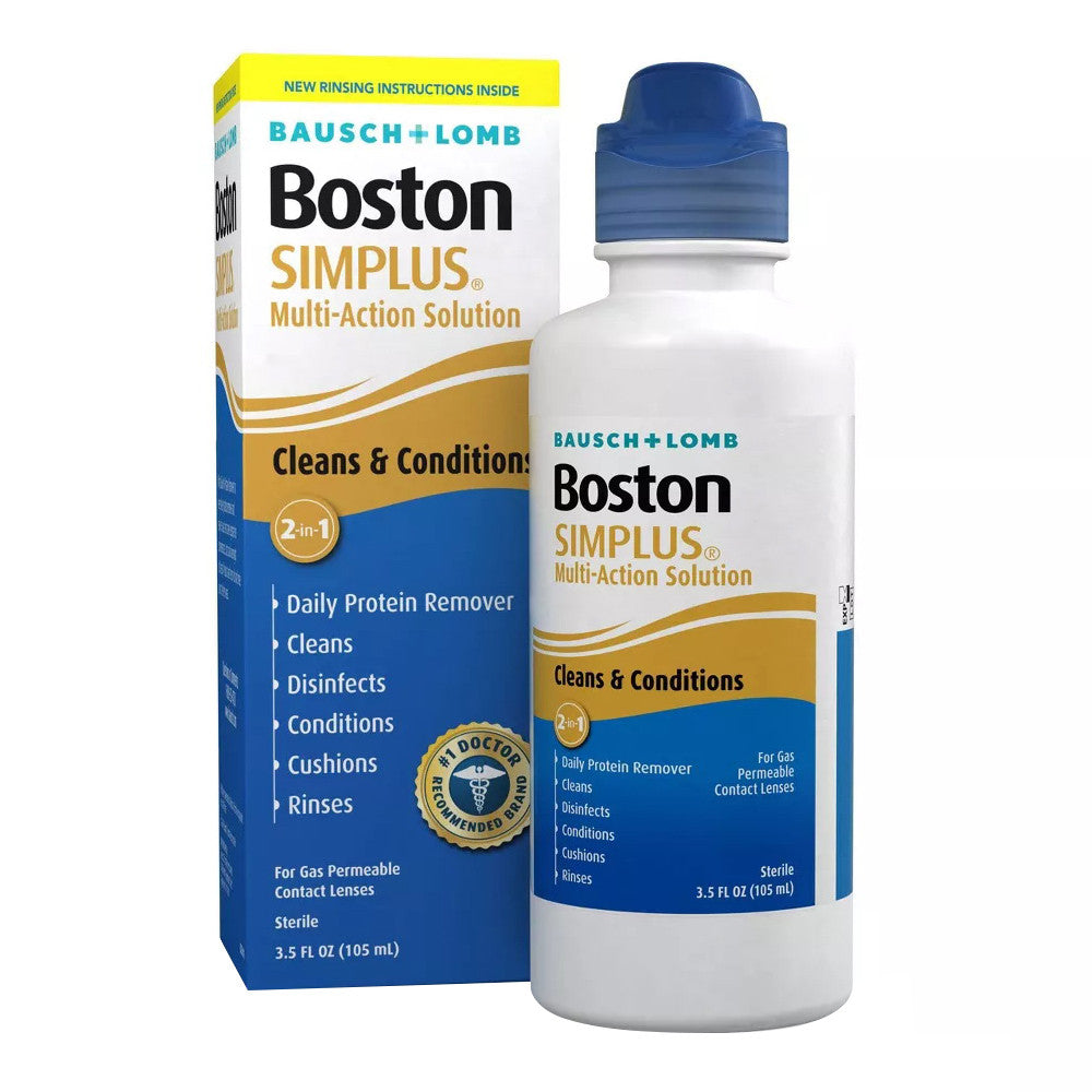 Bausch and Lomb Boston Simplus Multi-Action Solution For Contact Lenses, 3.5 Oz